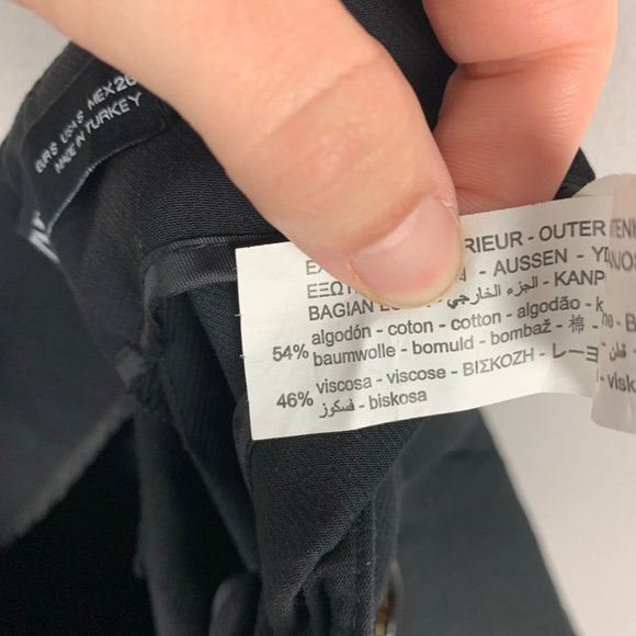 Zara Black Short Skirt Ring Detail Size Small - Picture 5 of 5